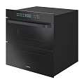 Samsung Black Built In Double Ovens With Digital Control Panel For Modern Kitchen 3d model