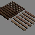 Decorative Wooden Pillars With Natural Texture And Various Lengths For Interior Design