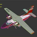 Cosmic Aerospace Spacecraft Model Red White Design RO-40 Twin Engine Wings