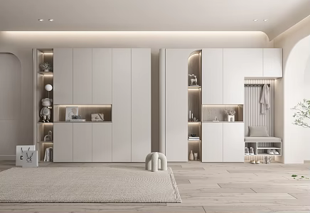 Shoe Cabinet Combination 3d model