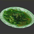 Colorful Mixed Cold Appetizer With Red Sauce And Spicy Seasoning On White Plate