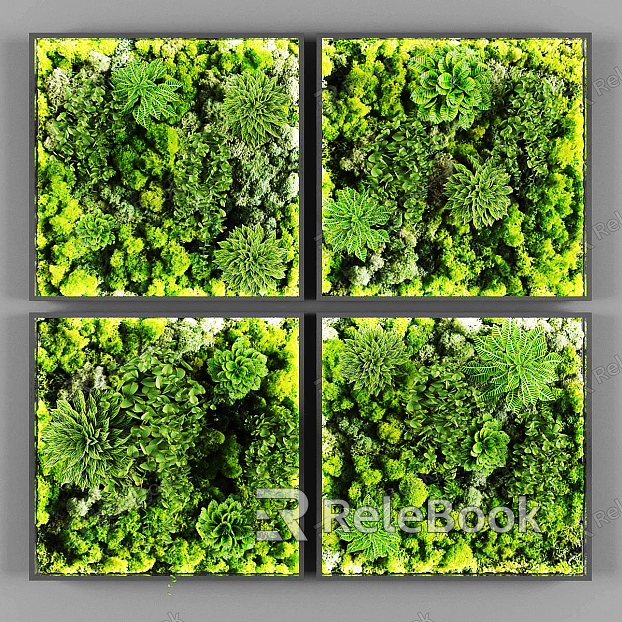 Modern plant wall green plant wall green wall vertical green plant wall decoration model