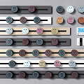 Modern socket switch socket 3d model