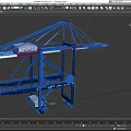Crane tower crane tower crane wharf crane port crane wharf crane low face number low model simple model game video level super realistic 3d model