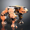 Modern Robot Dog Mechanical Dog Machine Warrior 3d model