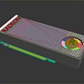 integrated circuit integrated block electronic board electronic component electronic component chip electronic component module 3d model