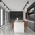 ZEKIN Showroom Displaying Modern Door And Window Products With Cabinets And Tables