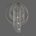 Elegant Modern Crystal Chandelier With Transparent Pendants And Hanging Structure Design