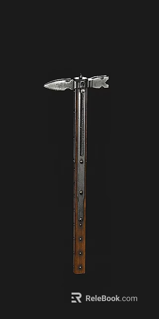Classic Vintage Rifle With Wooden Stock Metal Barrel And Detailed Engravings 3d model 