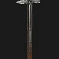 Classic Vintage Rifle With Wooden Stock Metal Barrel And Detailed Engravings