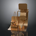 Golden Mechanical Device With Stand Pipes Platform And Structure Design