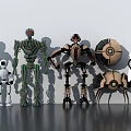 Smart Machines Showcase Diverse Robot Models With Unique Mechanical Designs And Shapes