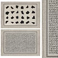 modern square carpet 3d model