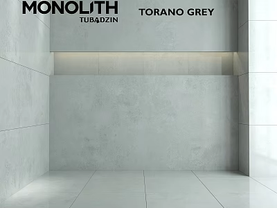Monolith Torano Grey Tubazzin Wall And Floor Tiles With Modern Minimalist Design For Interior Spaces 3d model
