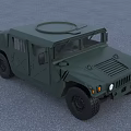 Green Military Tank Exterior Design Featuring Front Headlights And Large Off Road Tires