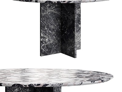 Artemest marble dining table 3d model