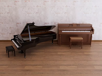 Musical Instrument Piano 3d model