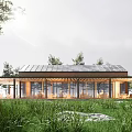 New Chinese Homestay Resort Hotel Chalet Net Celebration Building Forest Residence Bar Rural Architecture 3d model