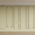 Elegant Decorative Wall Panels With Intricate Carvings And Classic Design Elements 3d model