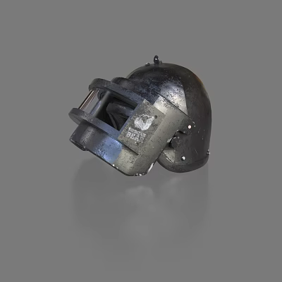Helmet Combat Helmet is equipped with three-stage head 3d model
