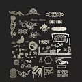 Chinese carved component 3d model