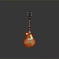 Electric Guitar With Sunburst Finish Mahogany Body And Rosewood Fingerboard