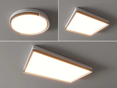 Modern Ceiling Light Square Ceiling Light Round Geometric Ultra-thin Bedroom Living Room Children's Room Simple 3d model