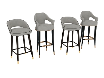 Chair leisure bar chair 3d model