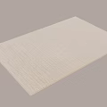 Light Beige Square Rug with Textured Weave for Modern Minimalist Living Room Bedroom