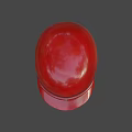 Shiny Red Helmet Protective Headgear For Sports With Adjustable Strap Smooth Surface