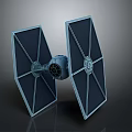 Aerospace Starfighter Design With Twin Triangular Wings And Central Engine
