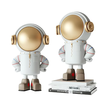 Modern astronaut ornaments 3d model