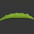 Vibrant Green Pea Pod With Fresh Round Peas On Dark Background