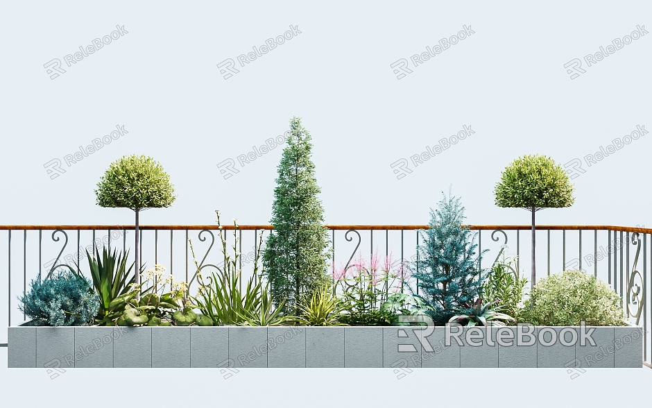 Garden Plant Collocation Courtyard Balcony Shrub Configuration Balcony Corner Plant Configuration Easy-to-grow Summer Plant Lazy Man Conservation model