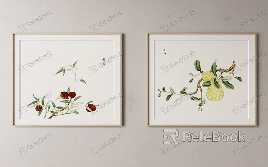 Modern Plant Painting Plant Decorative Painting model