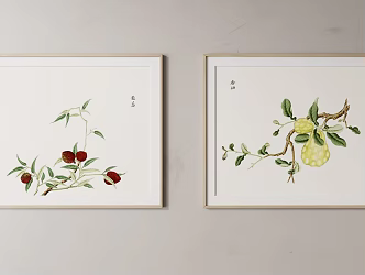 Modern Plant Painting Plant Decorative Painting 3d model