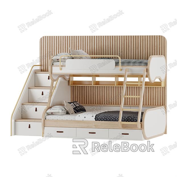 Modern Bed-and-out Children Bed-and-out model