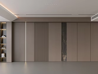 Modern Simple Sofa Background Wall Modern Decoration Balcony Cabinet Living Room Cabinet Wood Decorative Background Wall 3d model