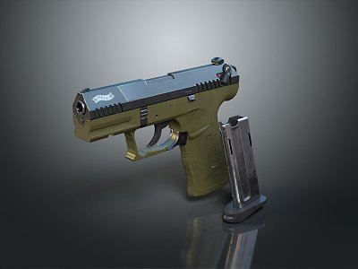 Pistol semi-automatic pistol automatic pistol modern weapon hot weapon hot weapon gun military 3d model