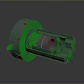 Gray Metal Mechanical Equipment With Holes And Cylindrical Precision Industrial Components