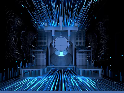 High Tech Modern Industrial Equipment With Automated Digital Control System 3d model