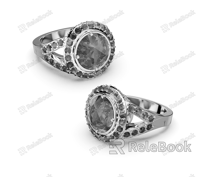 Modern Ring Diamond Ring model