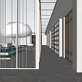 Style Corridor aisle 3d model