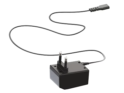 Phone Power Adapter With Plug And USB Charging Cable For Mobile Devices 3d model