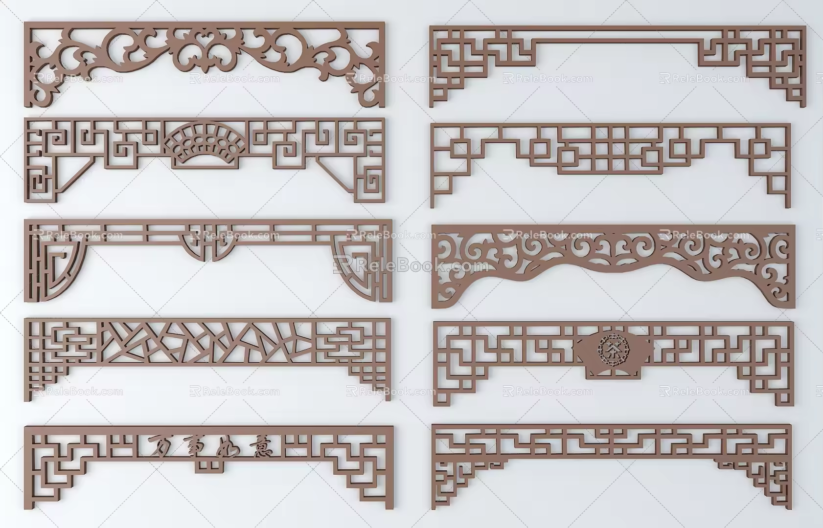 Chinese ancient pattern 3d model