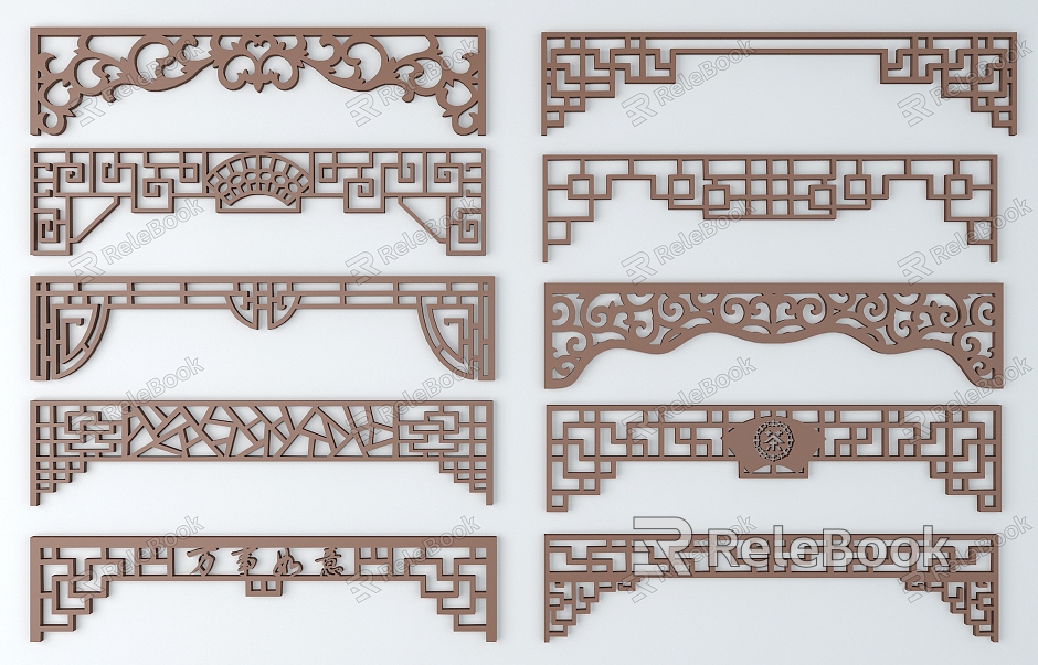 Chinese ancient pattern model