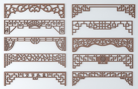 Chinese ancient pattern 3d model