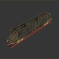 vintage train steam train carriage steam car carriage train modern vehicle carrier 3d model