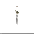 Ornate Fantasy Sword With Intricate Hilt And Decorative Metal Blade Design