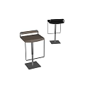 Modern Bar Stool With Chrome Metal Frame And Gray Fabric Seat